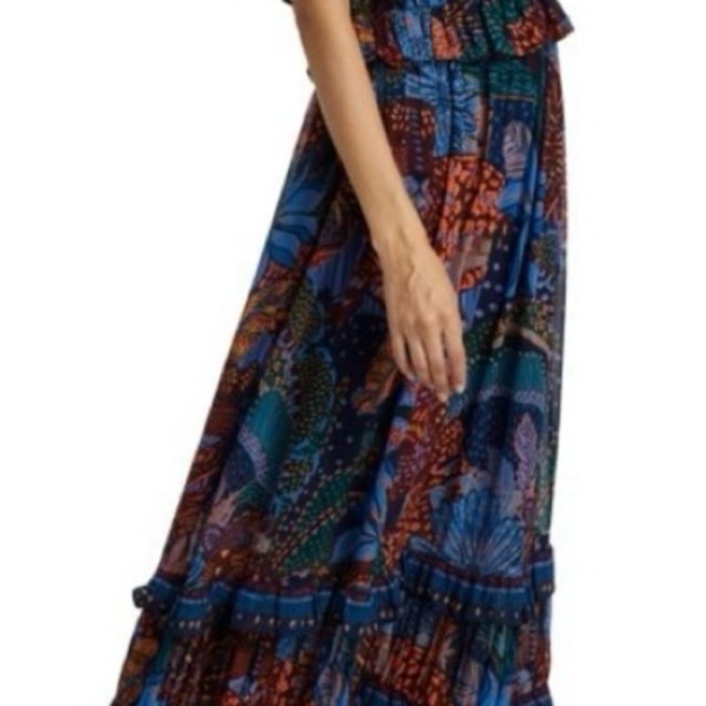 Farm Rio  Cool Leopard Ruffled Maxi